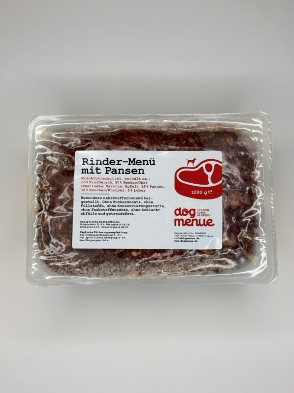 Rinder-Menü mit Pansen