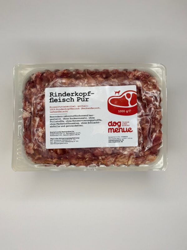 Rinderkopffleisch Pur