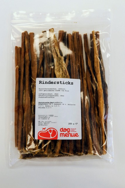 Rindersticks Kauartikel für Hunde